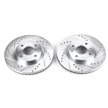 Cargar imagen en el visor de la galería, Power Stop 08-11 Ford Focus Front Evolution Drilled &amp; Slotted Rotors - Pair