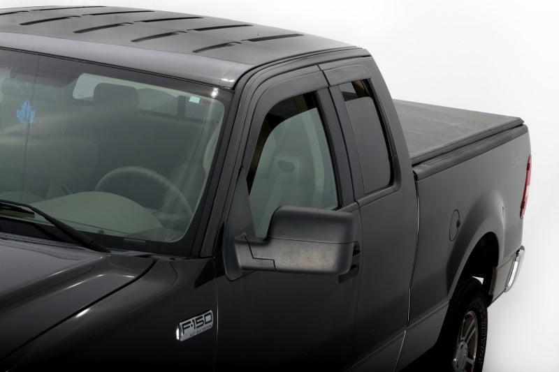 AVS 04-14 Ford F-150 Supercab Ventvisor Low Profile Deflectors 4pc - Smoke