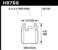 Cargar imagen en el visor de la galería, Hawk BMW DTC-60 Race Rear Brake Pads