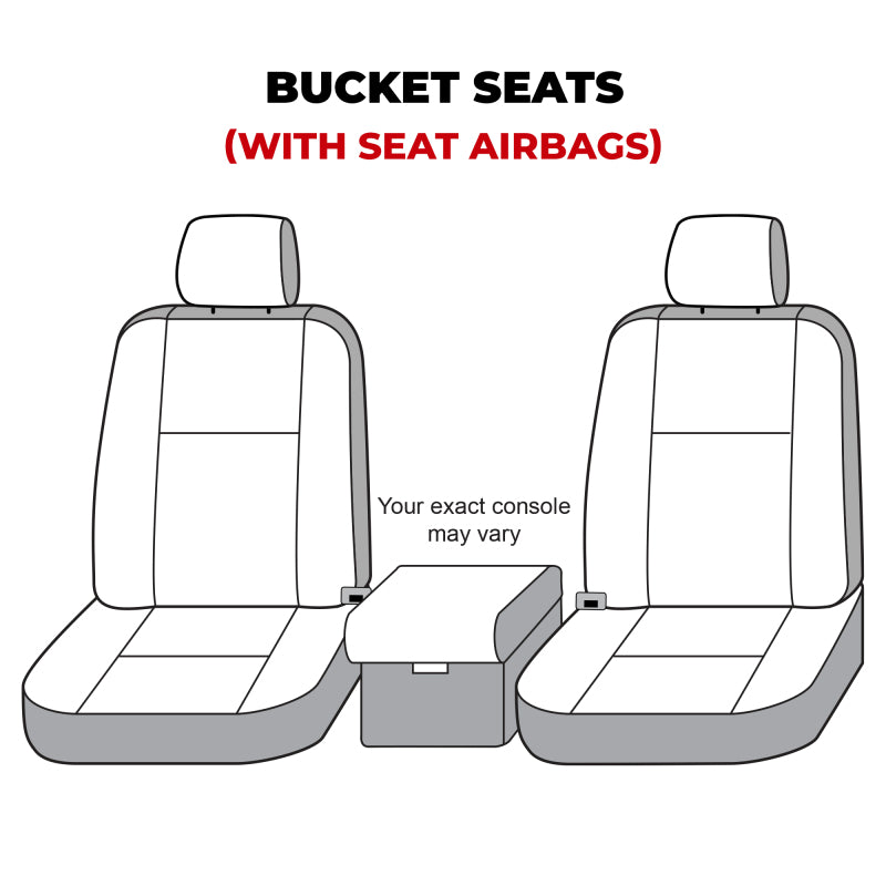 Covercraft Polycotton SeatSaver Custom Front Seat Covers - Charcoal — Fits 2019-2020 Ford F-150