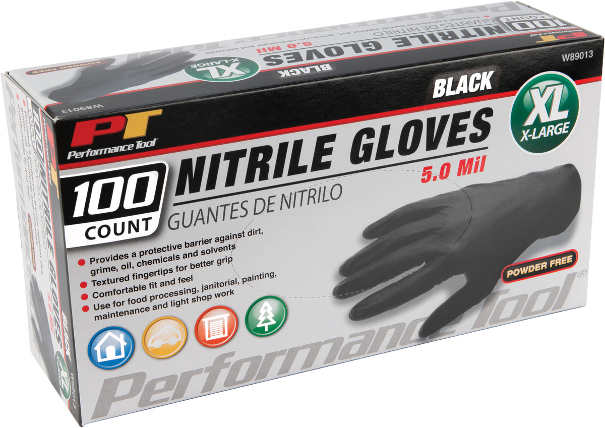 Performance Tool Nitrile Gloves X-Large/100 (W89013)