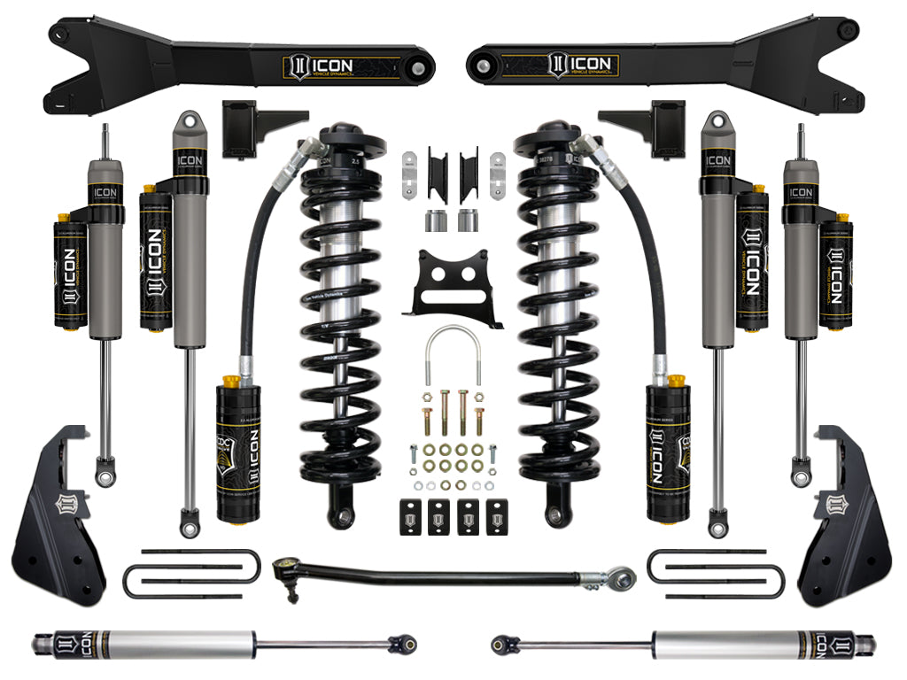 ICON 2017+ Ford F-250/F-350 4-5.5in Stage 6 Coilover Conversion System w/ Radius Arm
