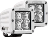 D-Series PRO LED Light, Spot Optic, Surface Mount, White Housing, Pair