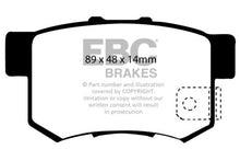 Load image into Gallery viewer, EBC 97 Acura CL 2.2 Greenstuff Rear Brake Pads