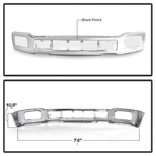 Load image into Gallery viewer, Spyder 18-20 Ford F150 XLT/Lariat w/ Fog Lights Hole Front Bumper - Chrome (FB-FF15018X-FOG-C)