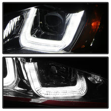 Cargar imagen en el visor de la galería, Spyder Volkswagen Golf VII 14-16 Projector Headlights DRL LED Red Stripe Blk PRO-YD-VG15-RED-DRL-BK