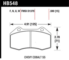 Cargar imagen en el visor de la galería, Hawk 08-10 Chevrolet Cobalt / HHR HPS 5.0 Front Brake Pads