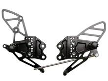 Load image into Gallery viewer, Vortex Racing 04-05 Kawasaki ZX-10R Ninja Adjustable Rearsets- Black