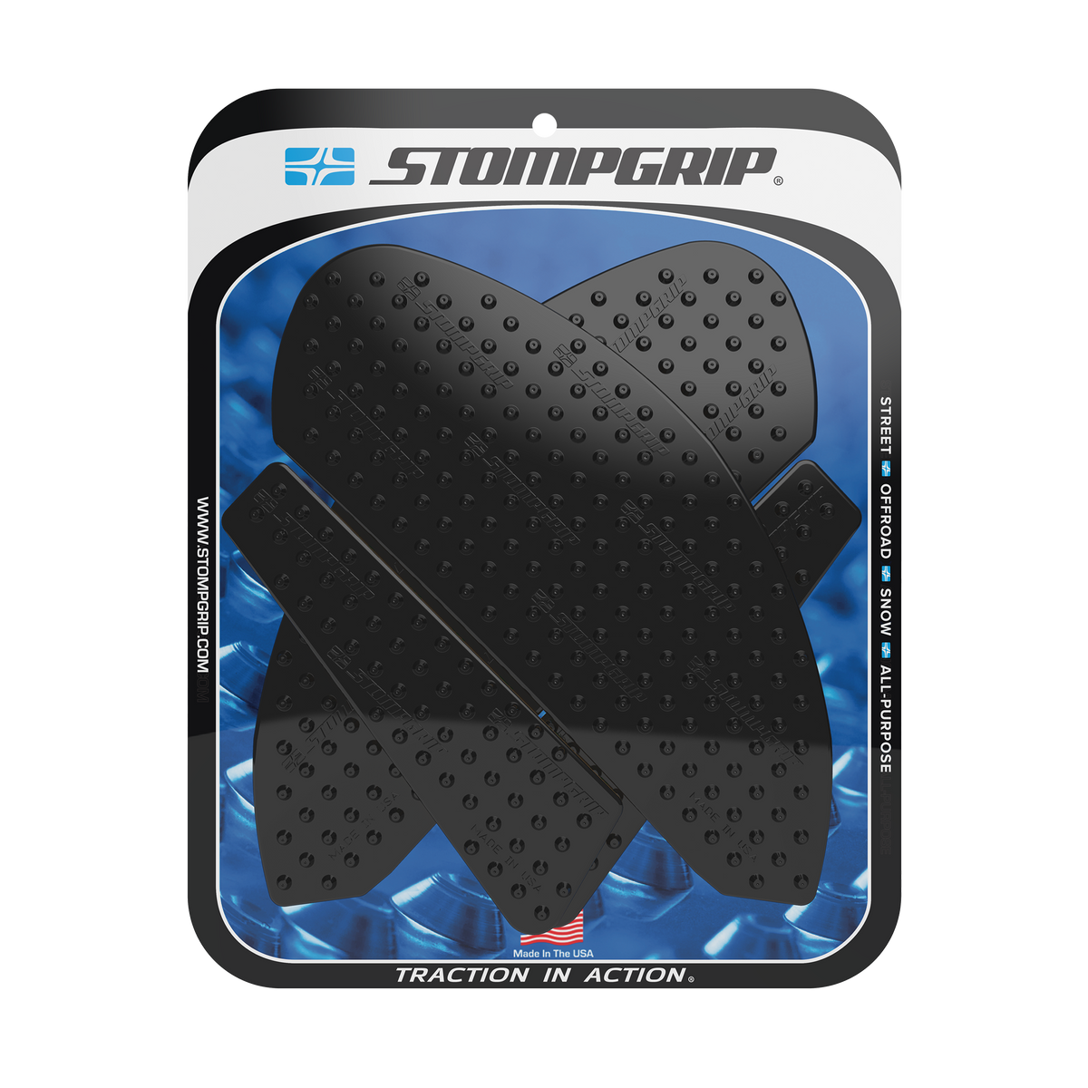 Stompgrip Tank PAD KIT Volcano Black YAM (55-10-0182B)