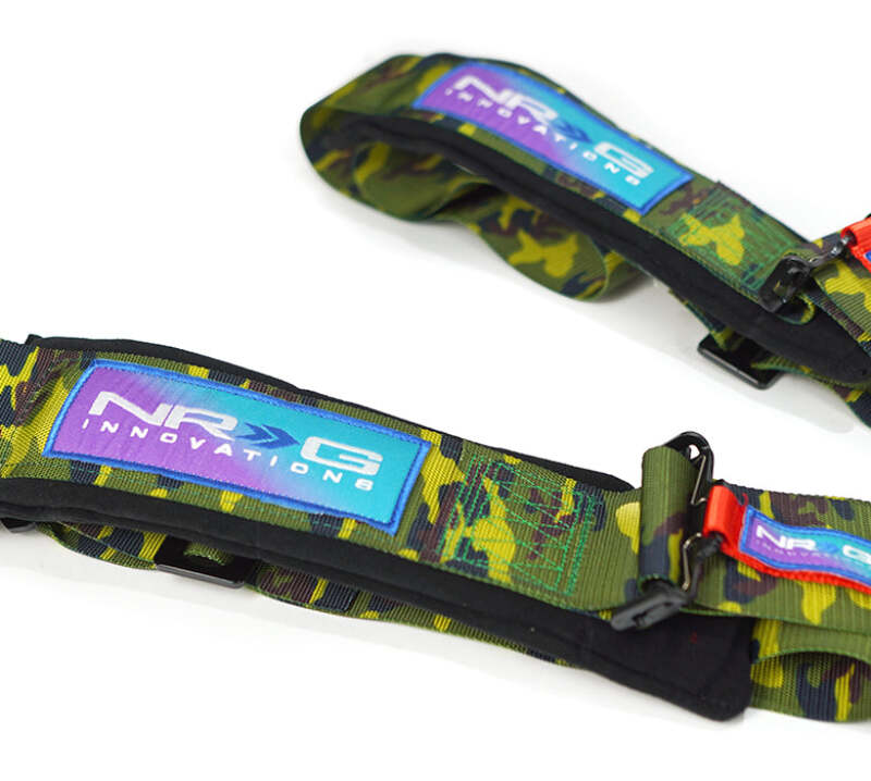 NRG 5-Point 3-Inch Racing Harness with Cam Lock — Silver