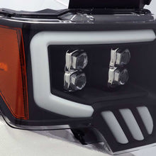 Cargar imagen en el visor de la galería, AlphaRex 09-14 Ford F-150 NOVA LED Proj Headlights Plank Style Matte Black w/Activ Light/Seq Signal