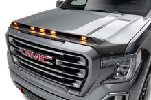 Cargar imagen en el visor de la galería, AVS 19-22 GMC Sierra 1500 Aeroskin Low Profile Hood Shield w/ Lights - Black