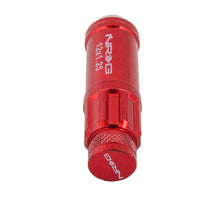 Cargar imagen en el visor de la galería, NRG 700 Series M12 X 1.25 Steel Lug Nut w/Dust Cap Cover Set 21 Pc w/Locks &amp; Lock Socket - Red