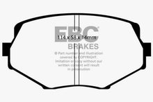 Cargar imagen en el visor de la galería, EBC 94-01 Mazda Miata MX5 1.8 Yellowstuff Front Brake Pads