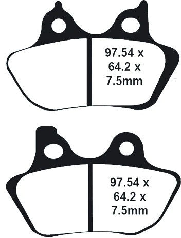Lyndall Brakes Profiled Brake PAD X+ FR/RR Except 200 MM Tire (7195-X-P)