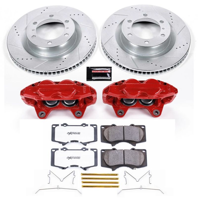 Power Stop Z36 Truck & Tow Brake Kit w/Calipers — Fits 2010-2015 Toyota 4Runner & Lexus GX460 Front