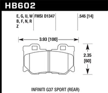 Cargar imagen en el visor de la galería, Hawk 10-12 Infiniti FX50 / 09-12 G37 / 09-13 Nissan 370Z DTC-30 Race Rear Brake Pads