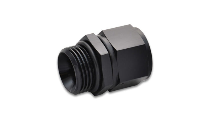 Adaptador giratorio ORB -10 a hembra -6AN vibrante con junta tórica, anodizado negro