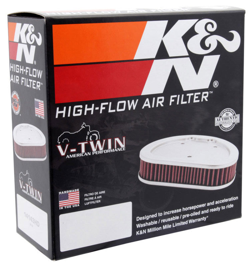 K&N High-Flow Air Filter — Fits 2015-2024 Indian Scout 69 CI & Victory Octane