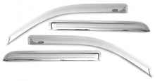 Cargar imagen en el visor de la galería, Deflectores de ventana para visera delantera y trasera de Chevrolet Silverado 1500 LTD, cabina extendida/DC, 4 piezas, cromados, 20-22