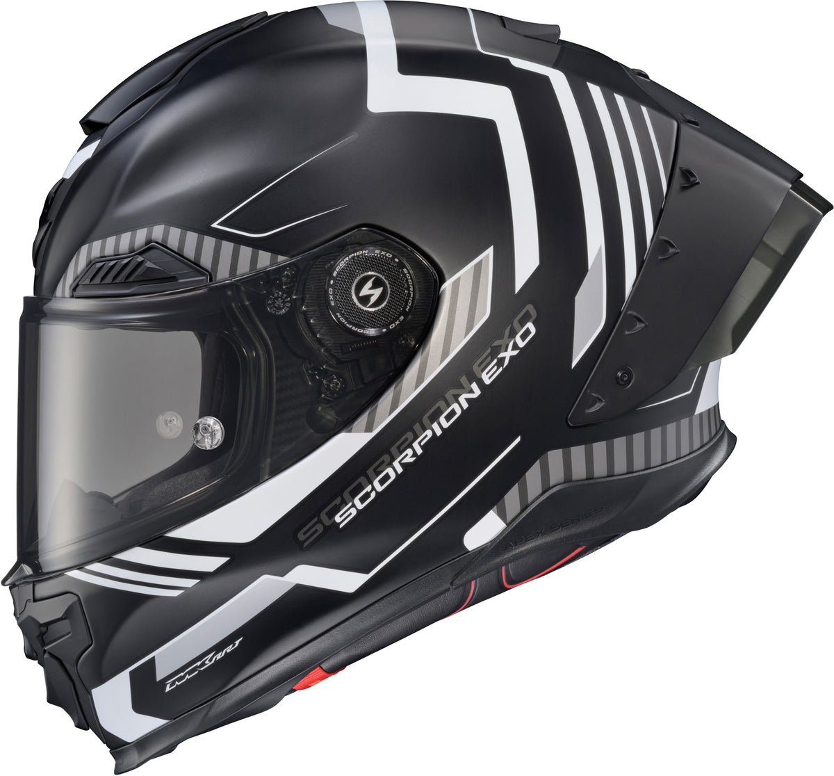 Scorpion EXO Apex EXO-Warp Full Face Helmet Atarax Black/White LG (WAR-3545)