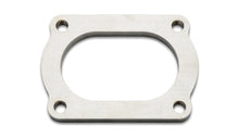 Cargar imagen en el visor de la galería, Vibrant T304 SS 4 Bolt Flange for 3in O.D. Oval tubing