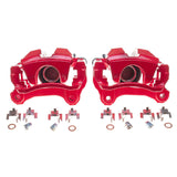 Power Stop 13-18 Lexus GS350 Rear Red Calipers w/Brackets - Pair