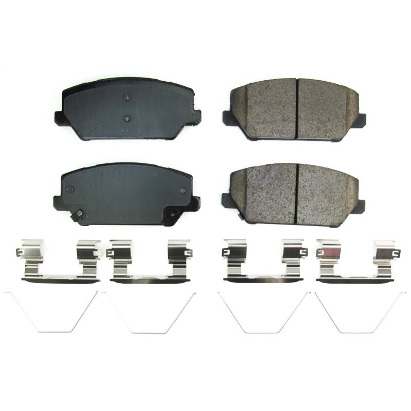 Power Stop 19-21 Hyundai Veloster N Front Z17 Evo Ceramic Brake Pads w/Hardware