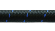 Cargar imagen en el visor de la galería, Vibrant -4 AN Two-Tone Black/Blue Nylon Braided Flex Hose (10 foot roll)