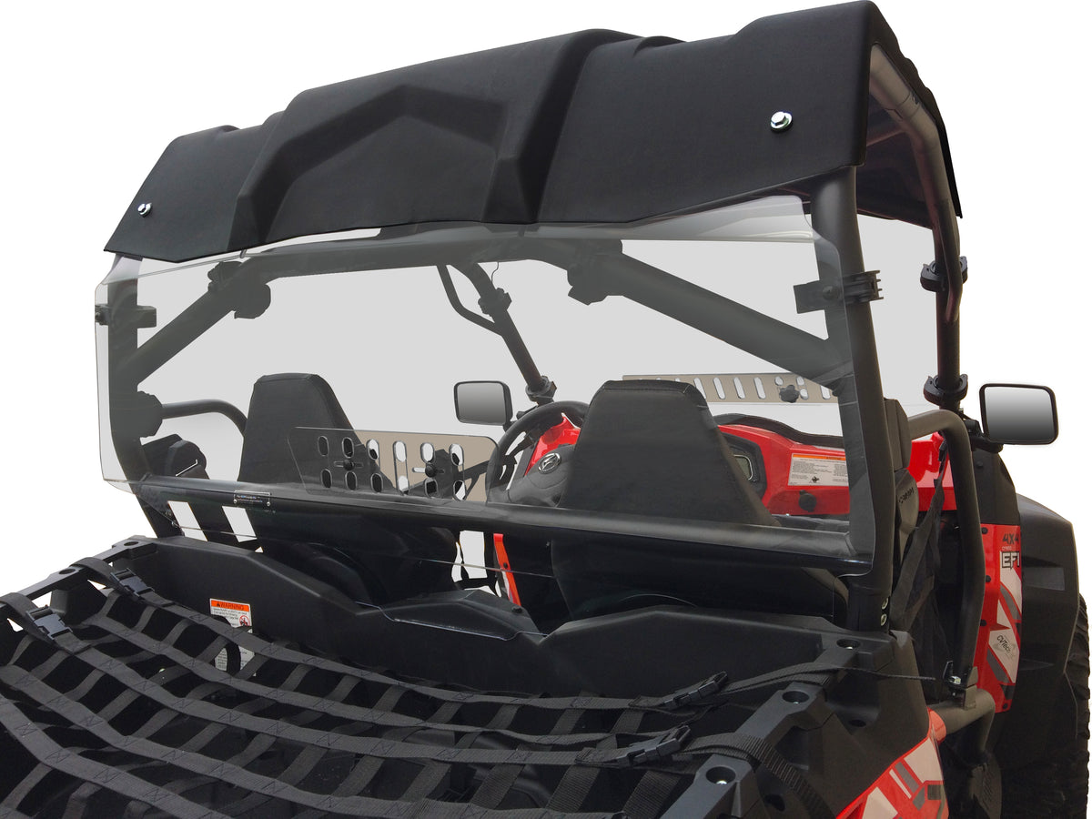 Spike Rear Windshield Vented CF Moto Z-Force (77-3202V-R)