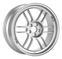 Cargar imagen en el visor de la galería, Enkei RPF1 17x7 4x100 43mm Offset 73mm Bore Silver Wheel  Miata 4-Lug/Honda &amp; Acura 4-Lug/02-06 Mini