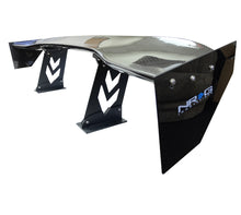 Cargar imagen en el visor de la galería, NRG Carbon Fiber Spoiler - Universal (59in.) NRG Logo Large End Plates