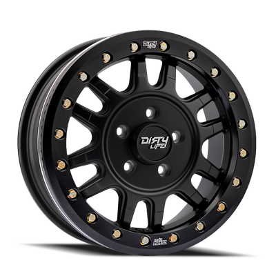 Dirty Life 9309R Canyon Pro 15x7 4-137 13mm Offset Matte Black Beadlock Wheel