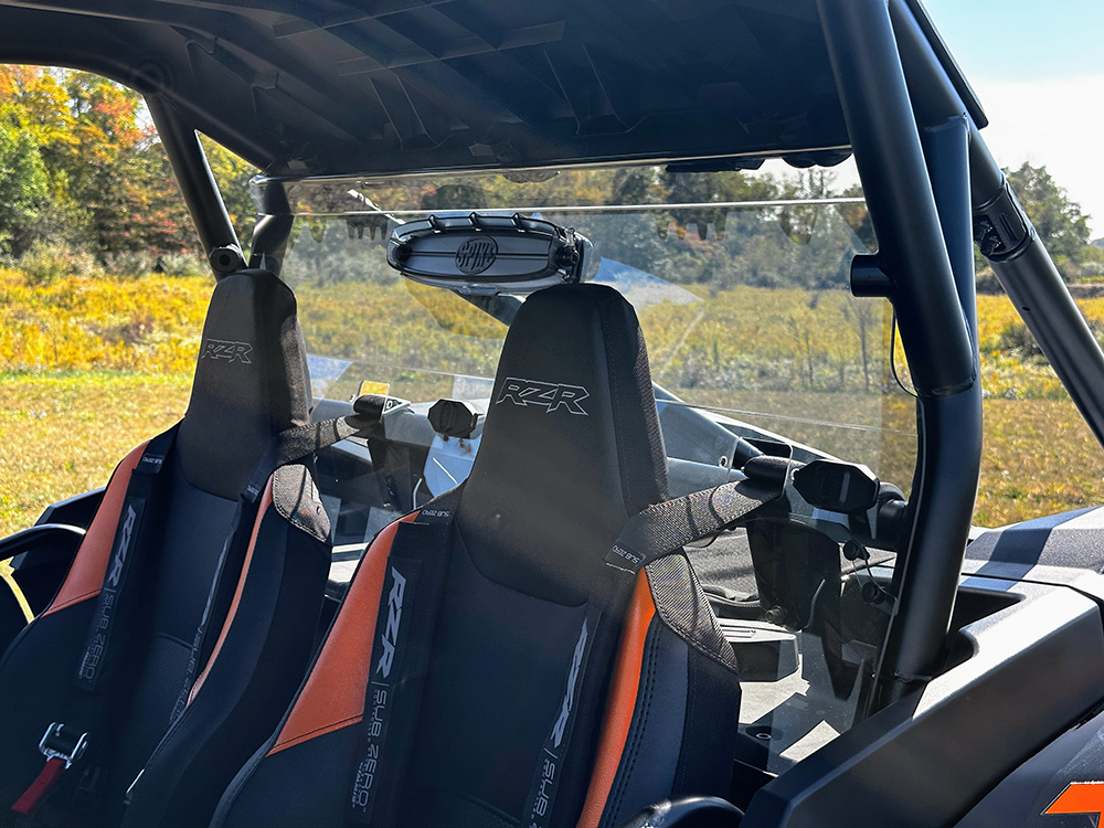 Spike Rear Vented Windshield Tinted Polaris RZR XP (78-4800-R-T)