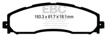 Cargar imagen en el visor de la galería, EBC 13+ Ford F250 (inc Super Duty) 6.2 (2WD) Greenstuff Rear Brake Pads