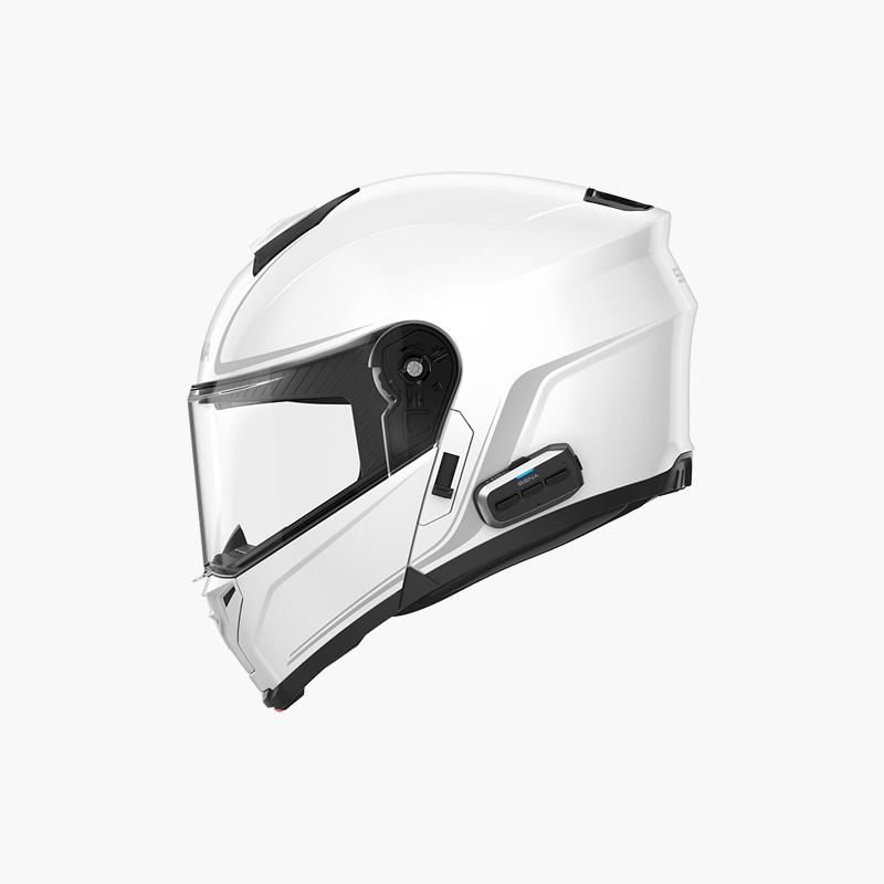 SENA Outrush 2 Flip UP Helmet w/Mesh Glossy White XL (OUTRUSH2-GW0XL1)