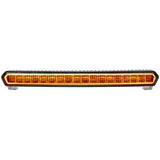 SR-L Series 20 Inch Off-Road LED Light Bar, Amber Halo, Black Housing