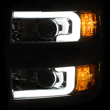 Cargar imagen en el visor de la galería, ANZO Projector Headlights 15-17 Chevrolet Silverado 2500HD / 3500HD Chrome w/ Chrome Rim