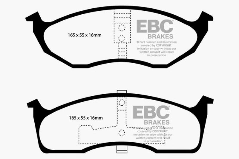 EBC 99-04 Chrysler 300M 3.5 Greenstuff Front Brake Pads