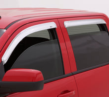 Cargar imagen en el visor de la galería, AVS 07-18 Toyota Tundra Crewmax Ventvisor Outside Mount Front &amp; Rear Window Deflectors 4pc - Chrome