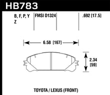 Cargar imagen en el visor de la galería, Hawk 08-16 Toyota Highlander LTS Street Front Brake Pads