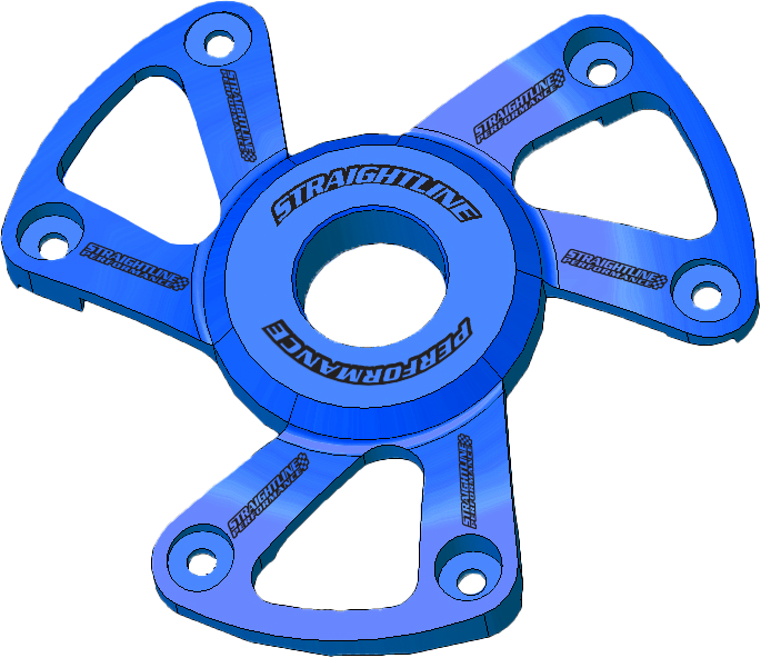 Straightline Polaris P22 Clutch Cover Anodized Blue (123-173)