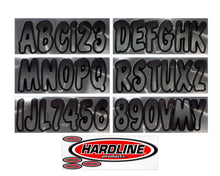 Cargar imagen en el visor de la galería, Hardline Boat Lettering Registration Kit 3 in. - 200 Chrome/Black