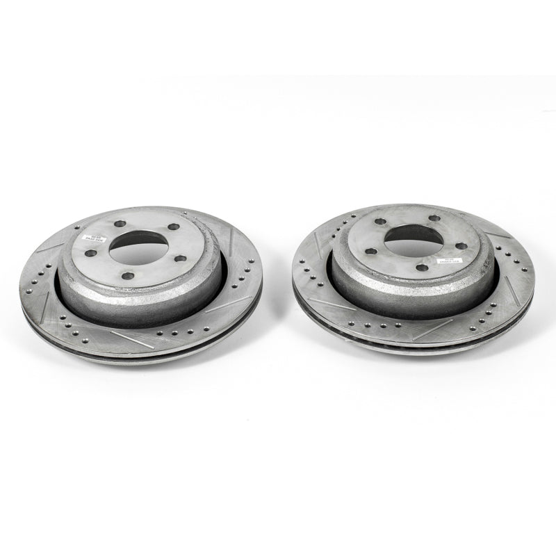 Power Stop 10-11 Ford Ranger Rear Evolution Drilled & Slotted Rotors - Pair