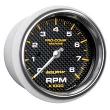 Cargar imagen en el visor de la galería, Autometer Marine Carbon Fiber 3-3/8in 8k RPM Tachometer