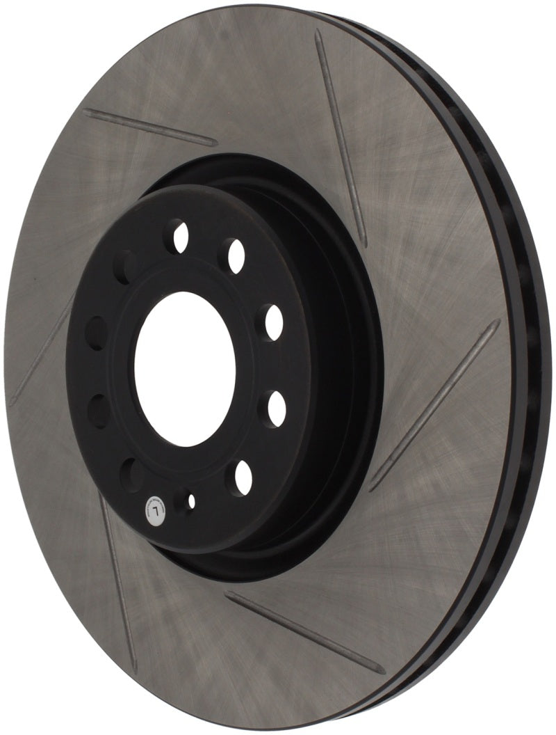 StopTech Power Slot Left Front Slotted Rotor — Fits 06-19 Audi A3/TT, 06-18 VW GTI/Passat