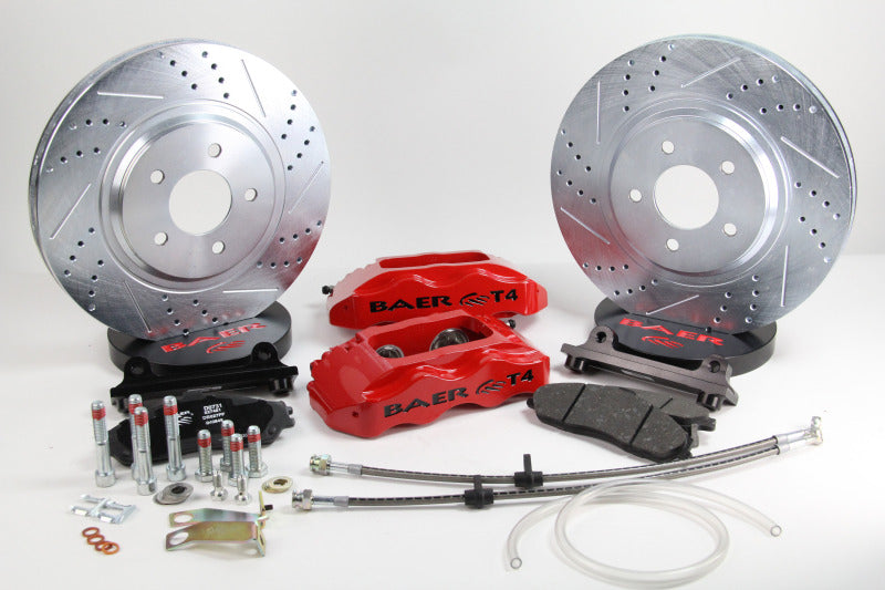 Baer Brakes 94-04 Ford Mustang (SN95) 13in Track4 Front SDZ Brake Kit - Red (4261276R)