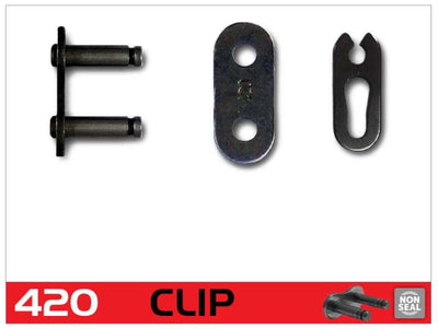 RK Chain 420-CL Clip Style Chain — Natural