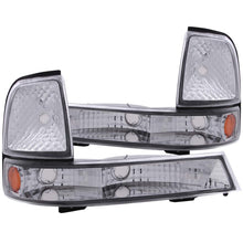 Cargar imagen en el visor de la galería, ANZO 1998-2000 Ford Ranger Euro Parking Lights Chrome w/ Amber Reflector