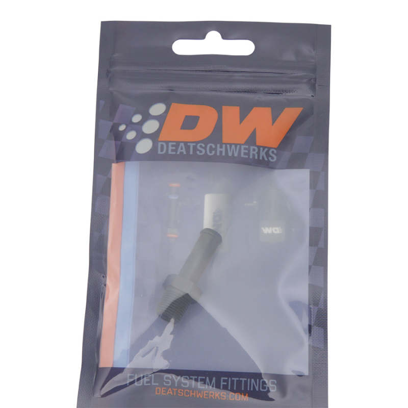 DeatschWerks 1/8in NPT Male to 5/16in Hose Barb Fitting - Matte Black